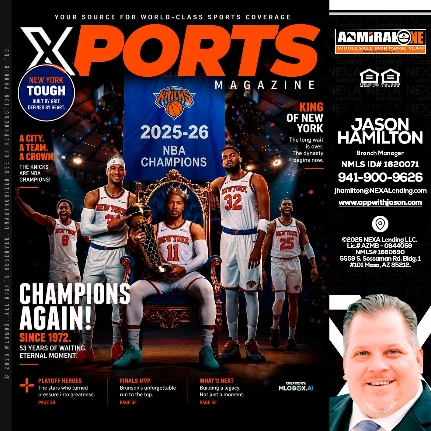 XPORTS MAGAZINE - Jason Hamilton -Branch Manager