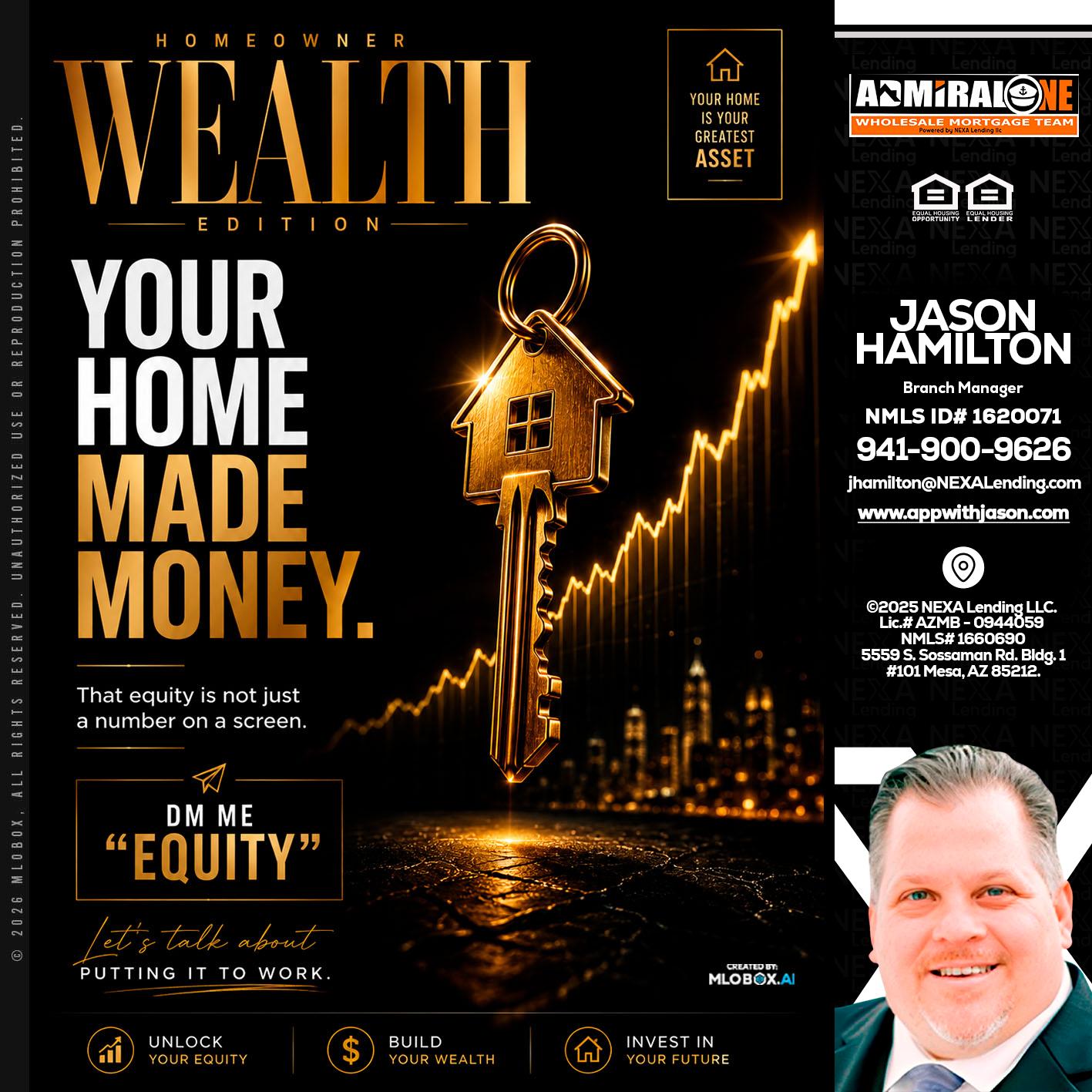 YOUR HOME MADE - Jason Hamilton -Branch Manager