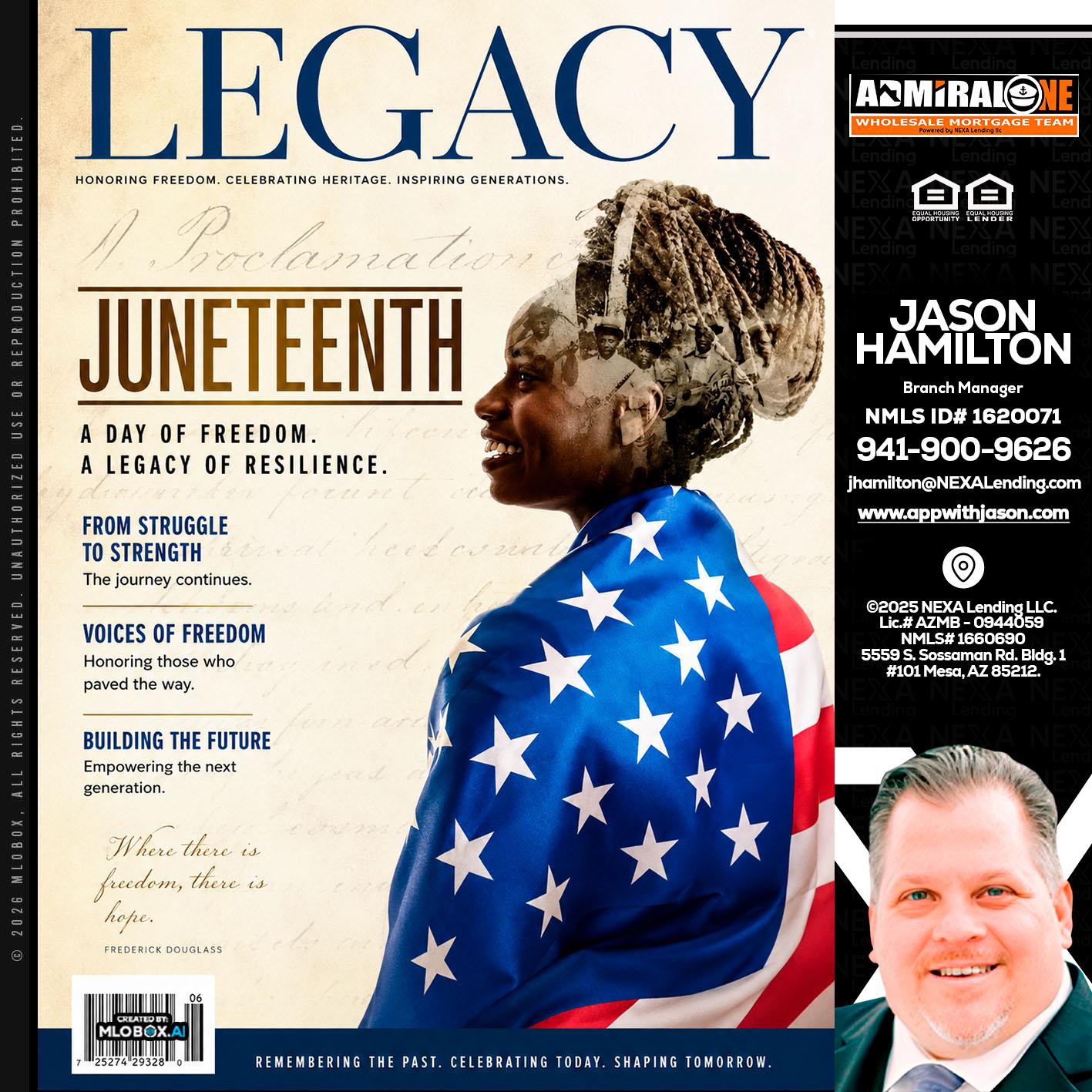 LEGACY - Jason Hamilton -Branch Manager