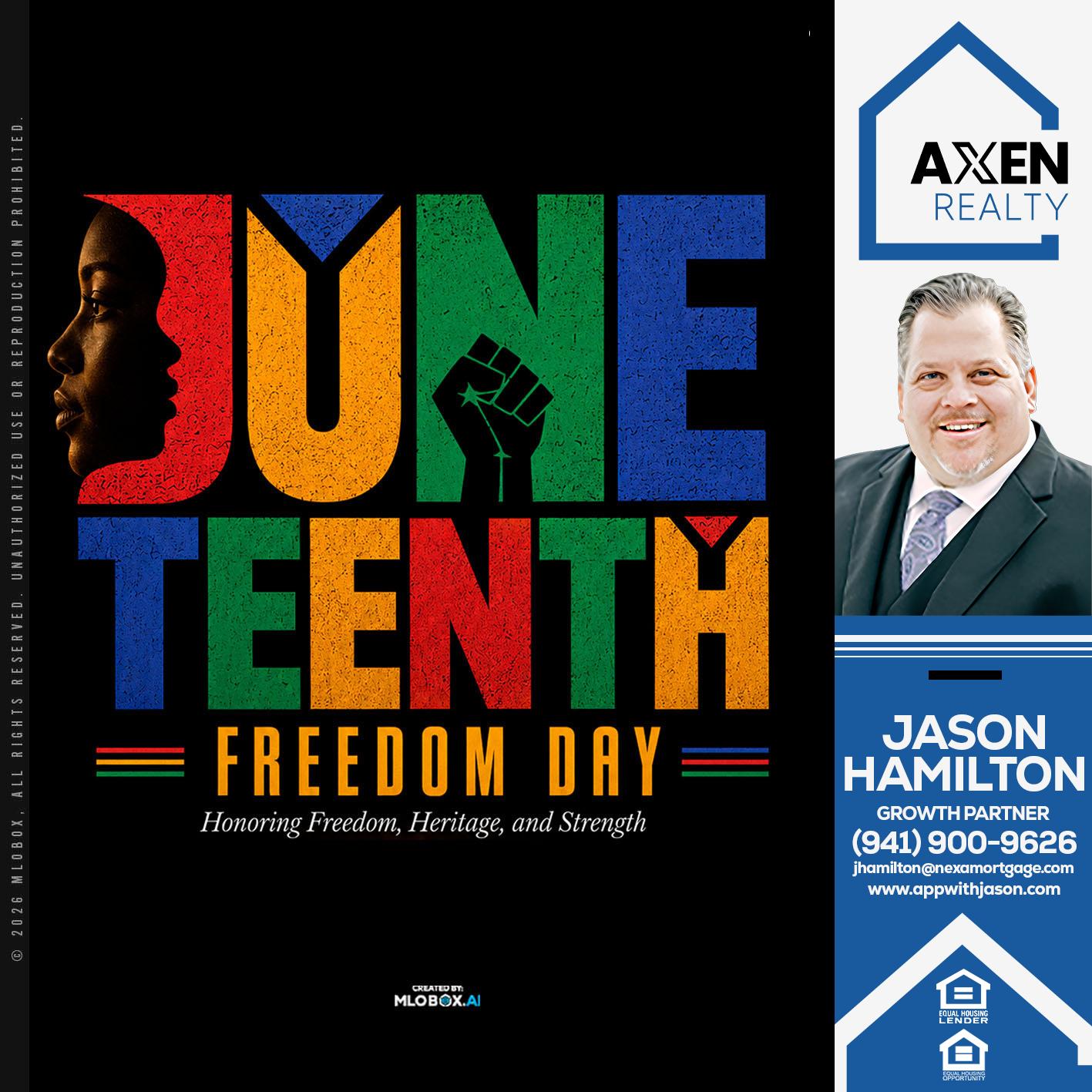 JUNETEENTH - Jason Hamilton -Branch Manager