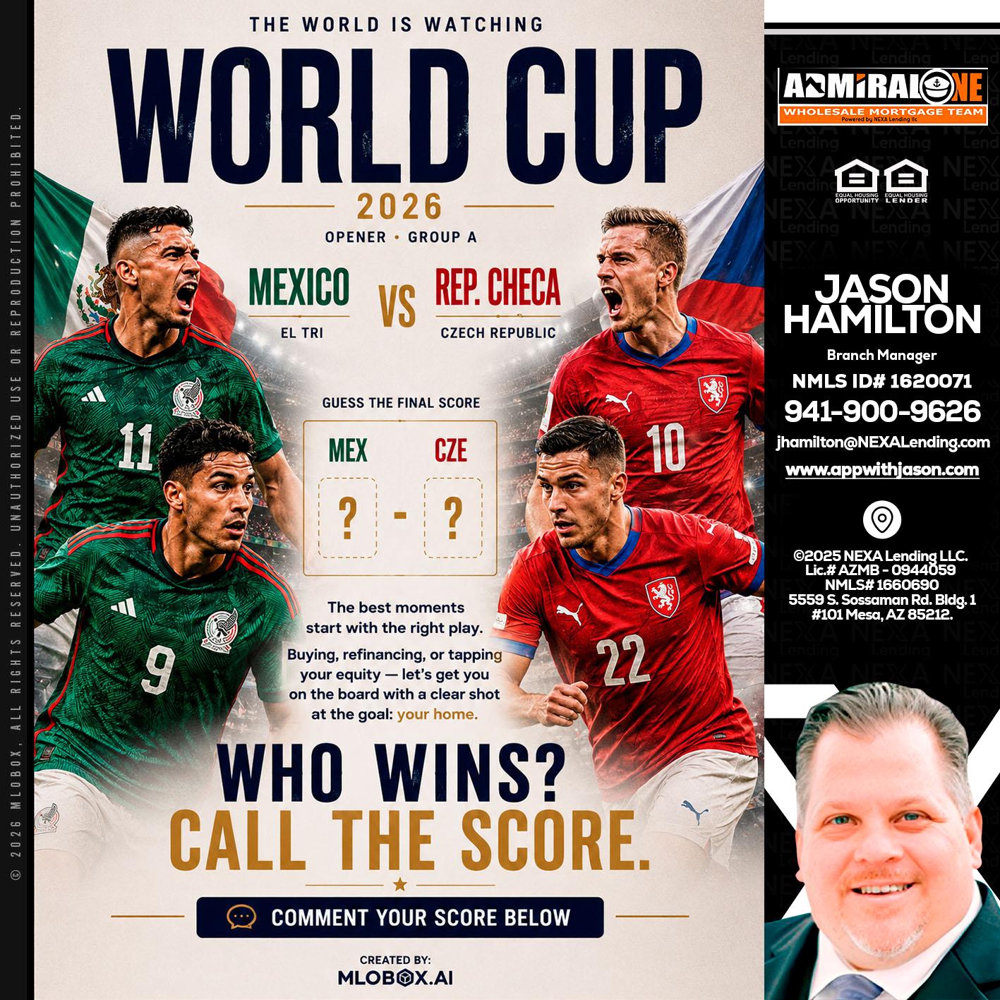 WORLD CUP 2026 - Jason Hamilton -Branch Manager