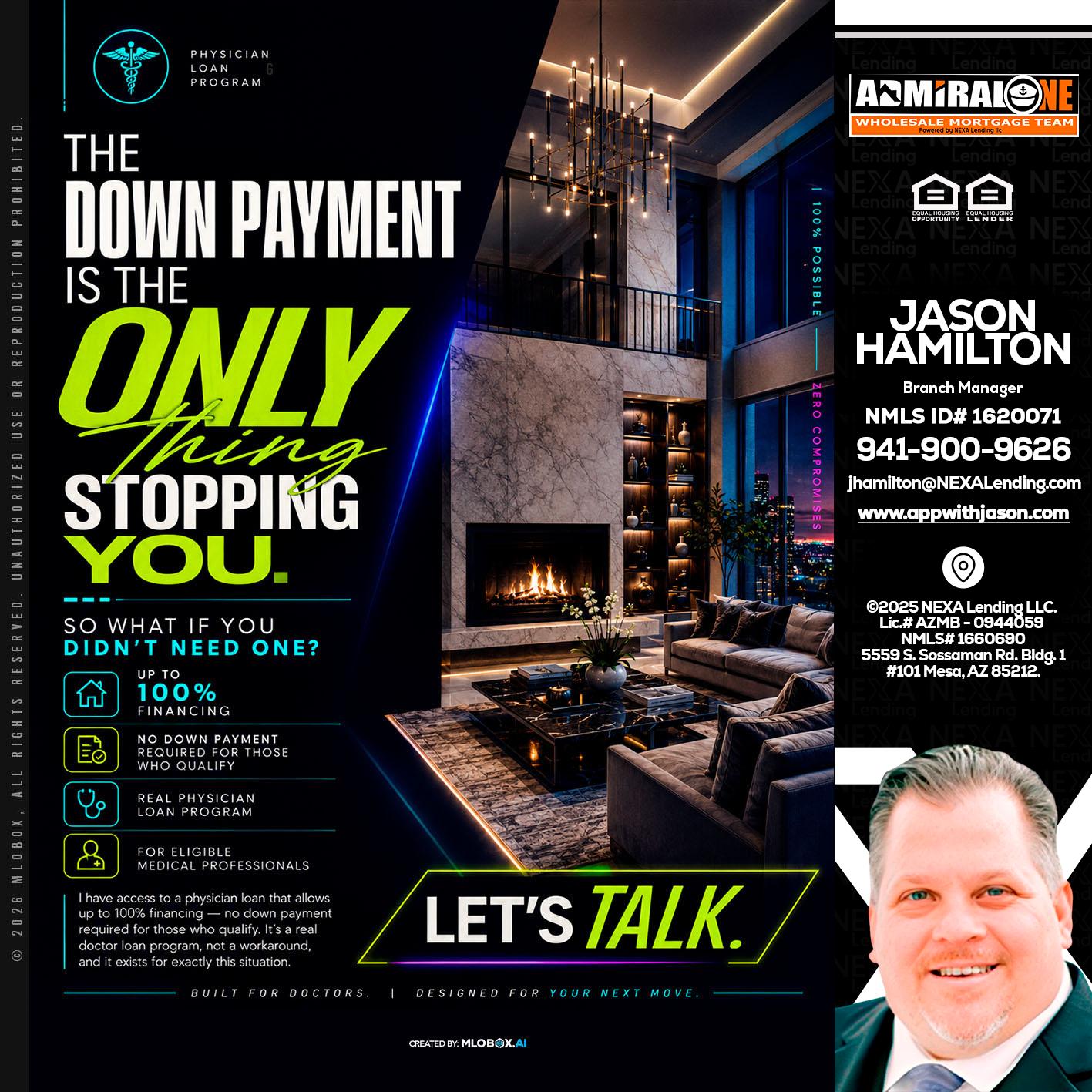 THE DOWN PAYMENT - Jason Hamilton -Branch Manager