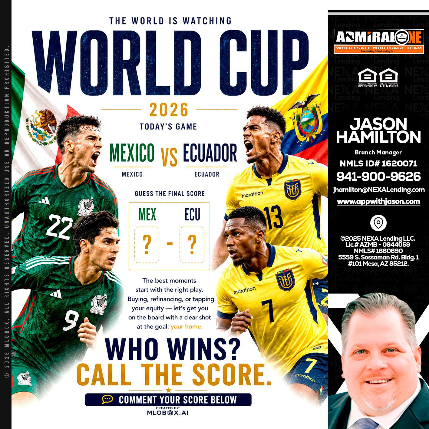 WORLD CUP 2026 - Jason Hamilton -Branch Manager