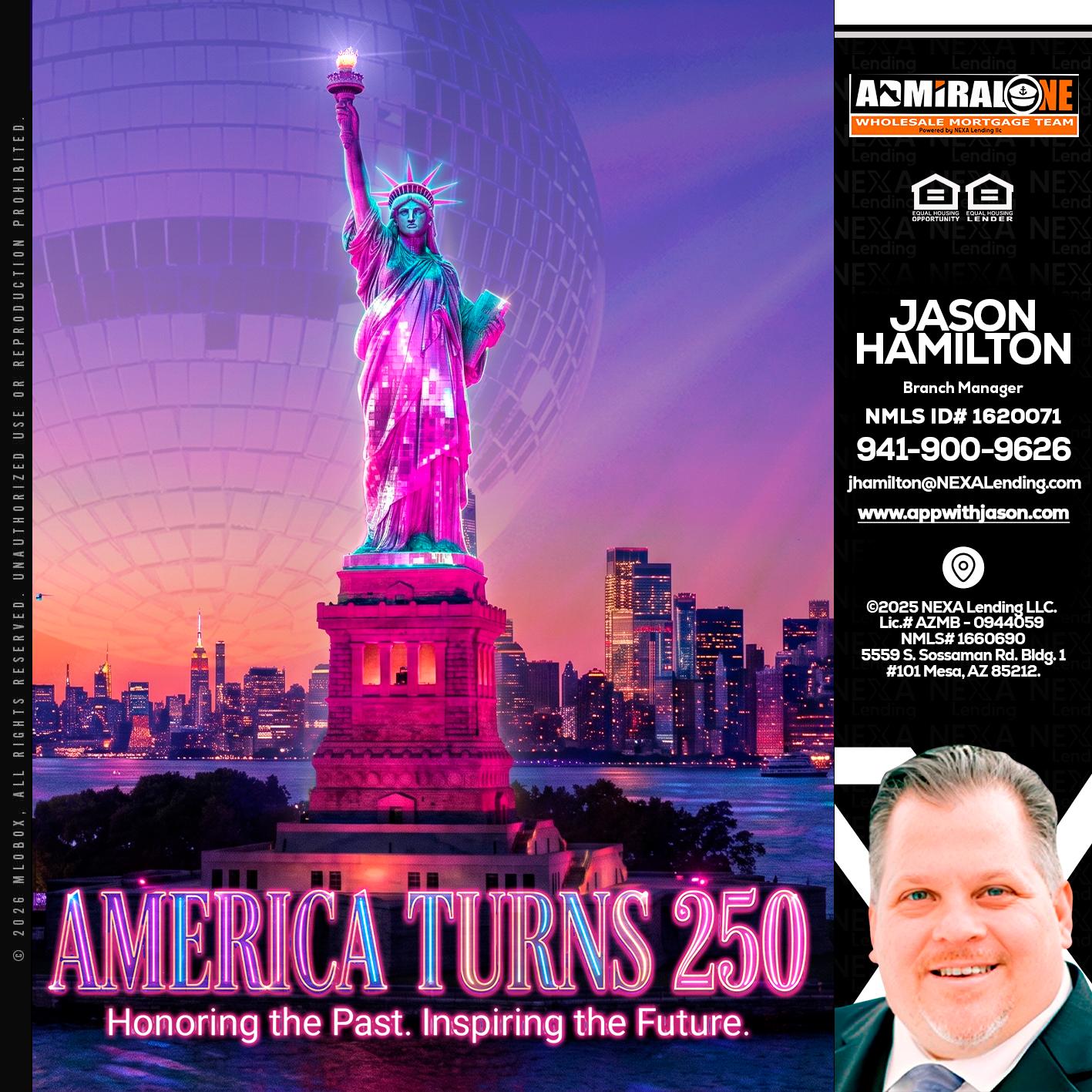 AMERICA TURNS 250 - Jason Hamilton -Branch Manager