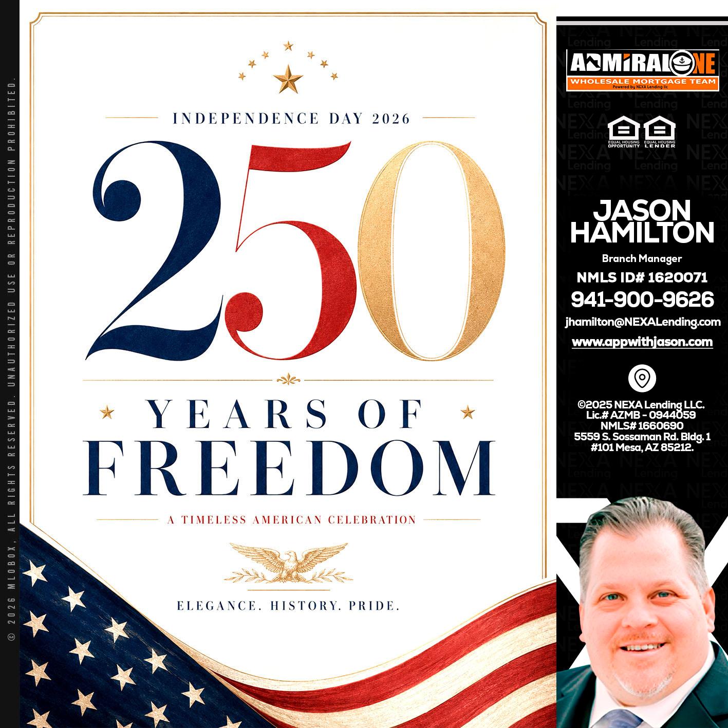 250 YEARS - Jason Hamilton -Branch Manager