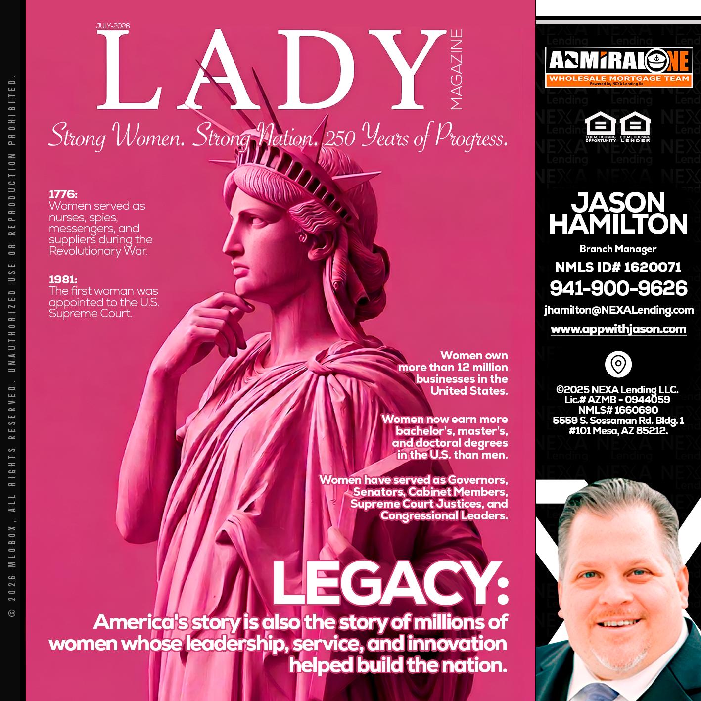 LADY LIBERTY! - Jason Hamilton -Branch Manager