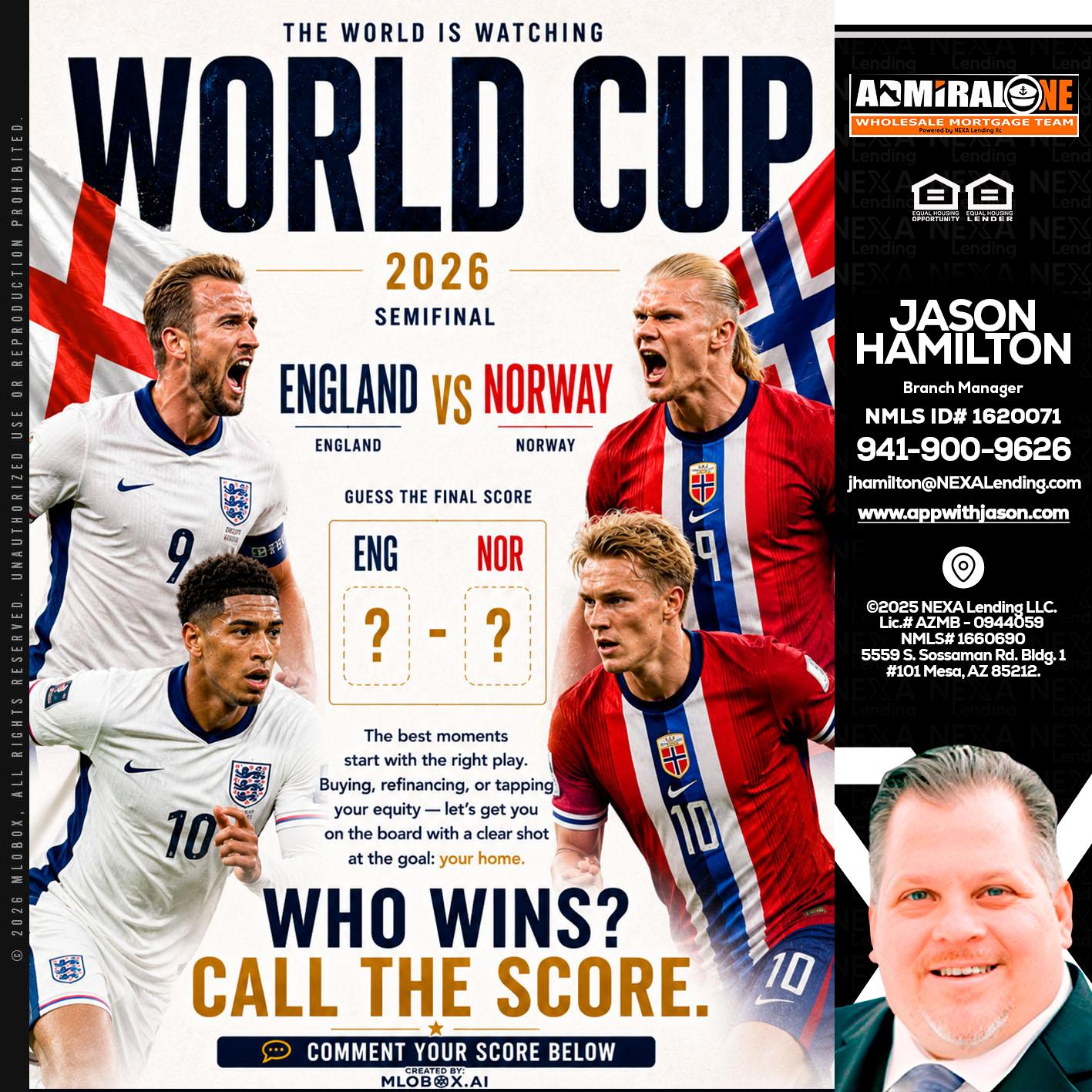 WORLD CUP 2026 - Jason Hamilton -Branch Manager
