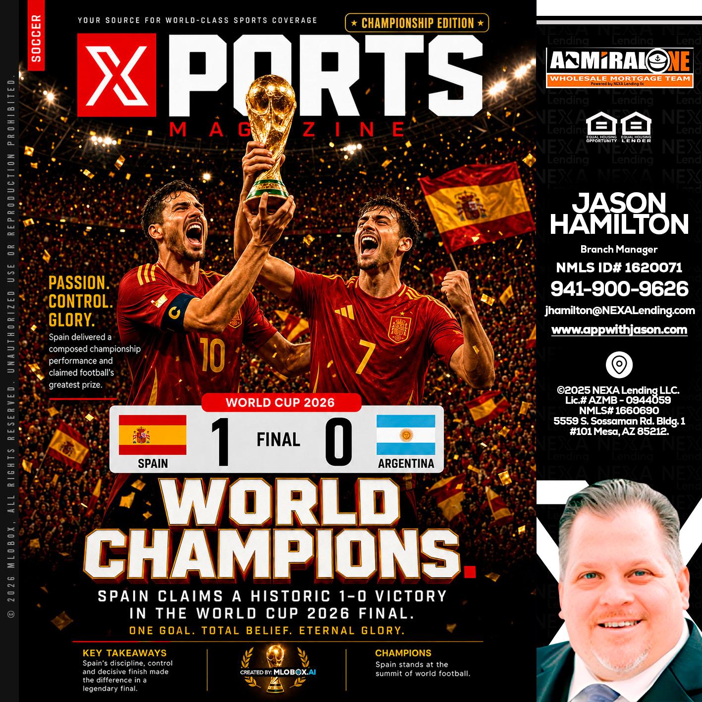 SPAIN CHAMPION - Jason Hamilton -Branch Manager