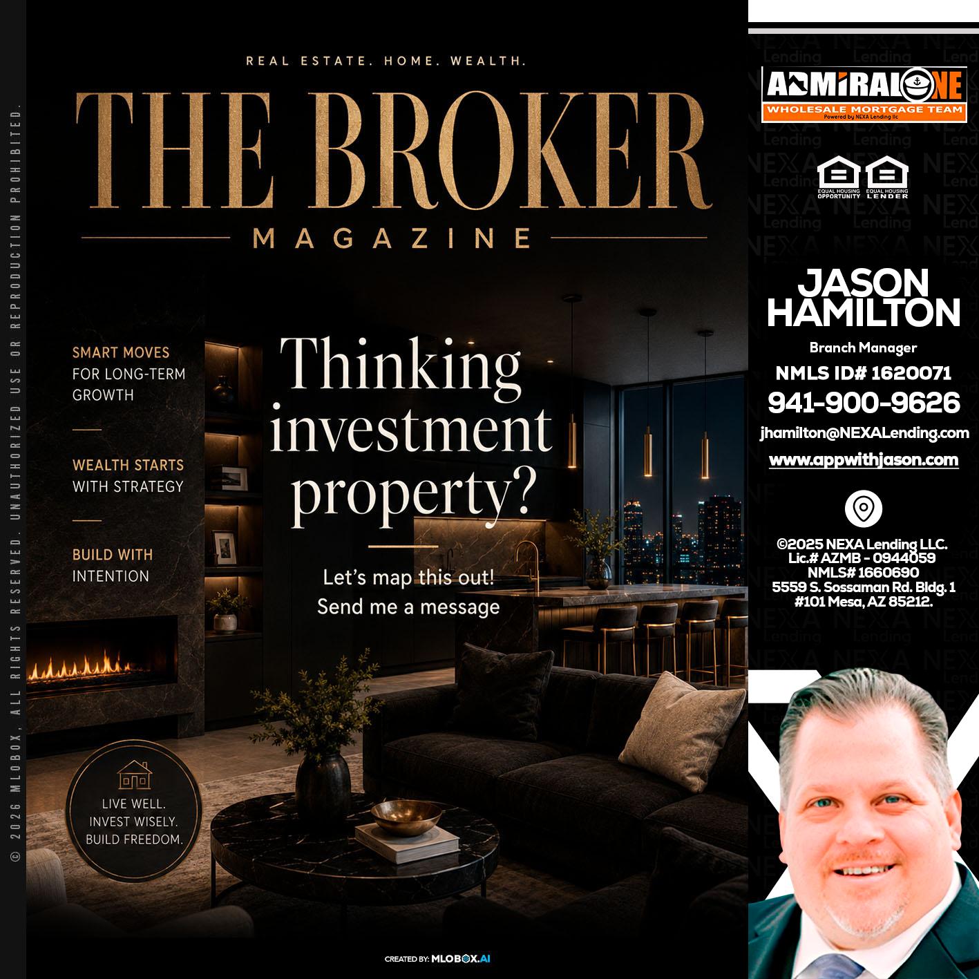 THE BROKER - Jason Hamilton -Branch Manager