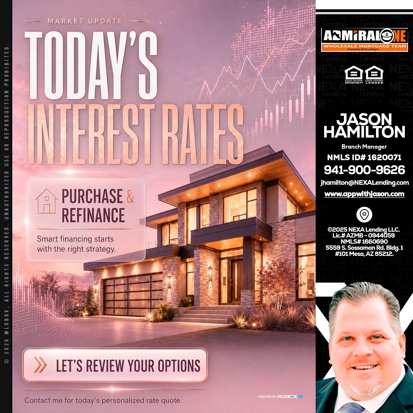 todays interest rates - Jason Hamilton -Branch Manager