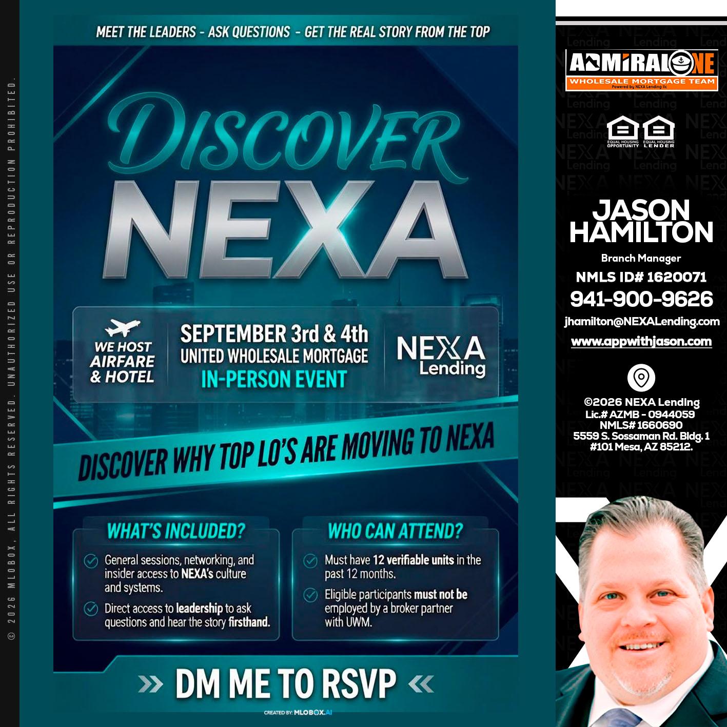 DISCOVER NEXA - Jason Hamilton -Branch Manager