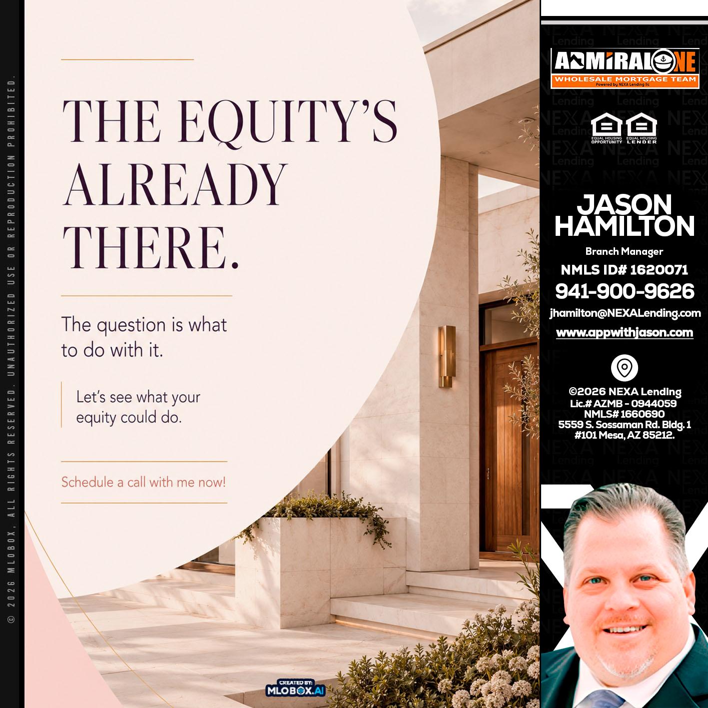 THE EQUITY'S - Jason Hamilton -Branch Manager