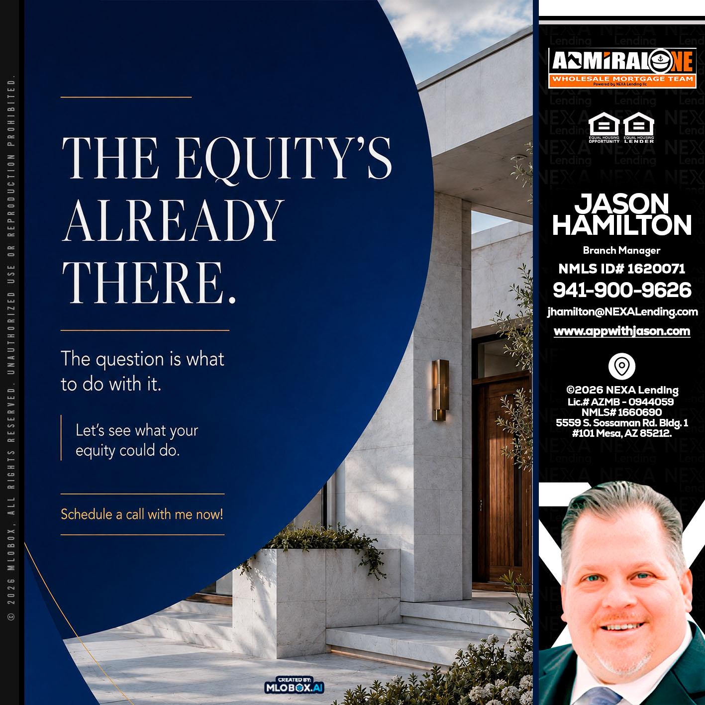 the equity's - Jason Hamilton -Branch Manager