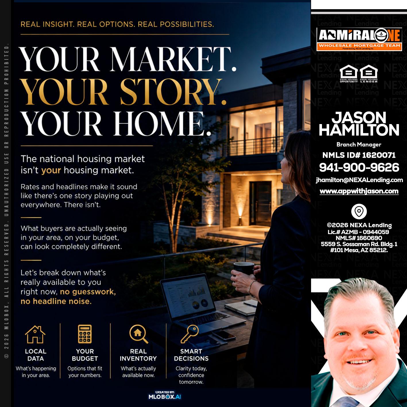 your market - Jason Hamilton -Branch Manager