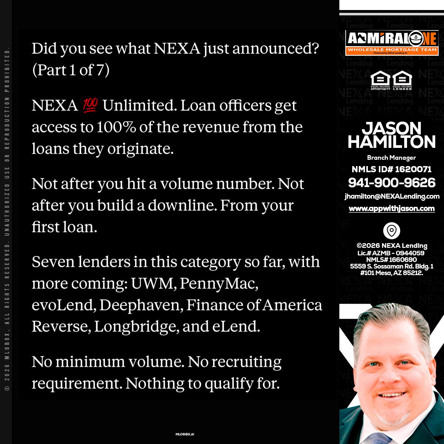 DID YOU KNOW - Jason Hamilton -Branch Manager