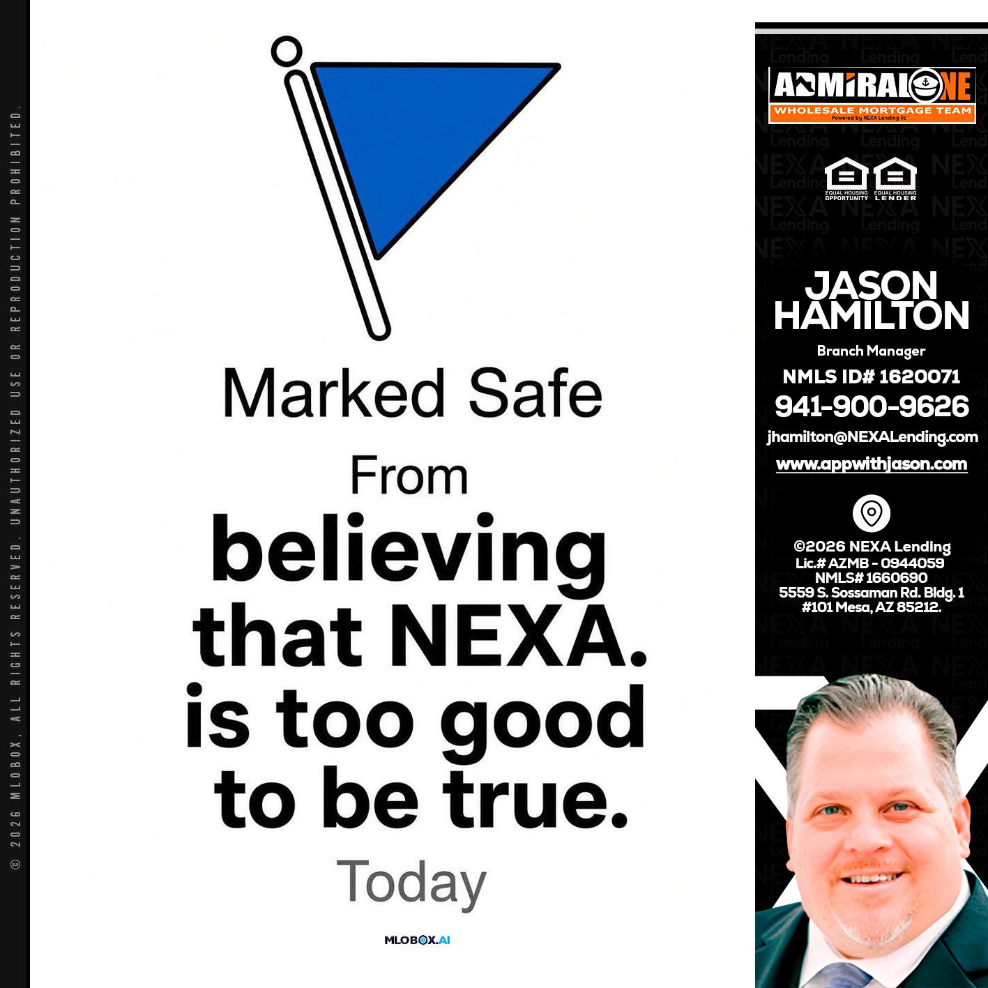 MARKED SAFE - Jason Hamilton -Branch Manager