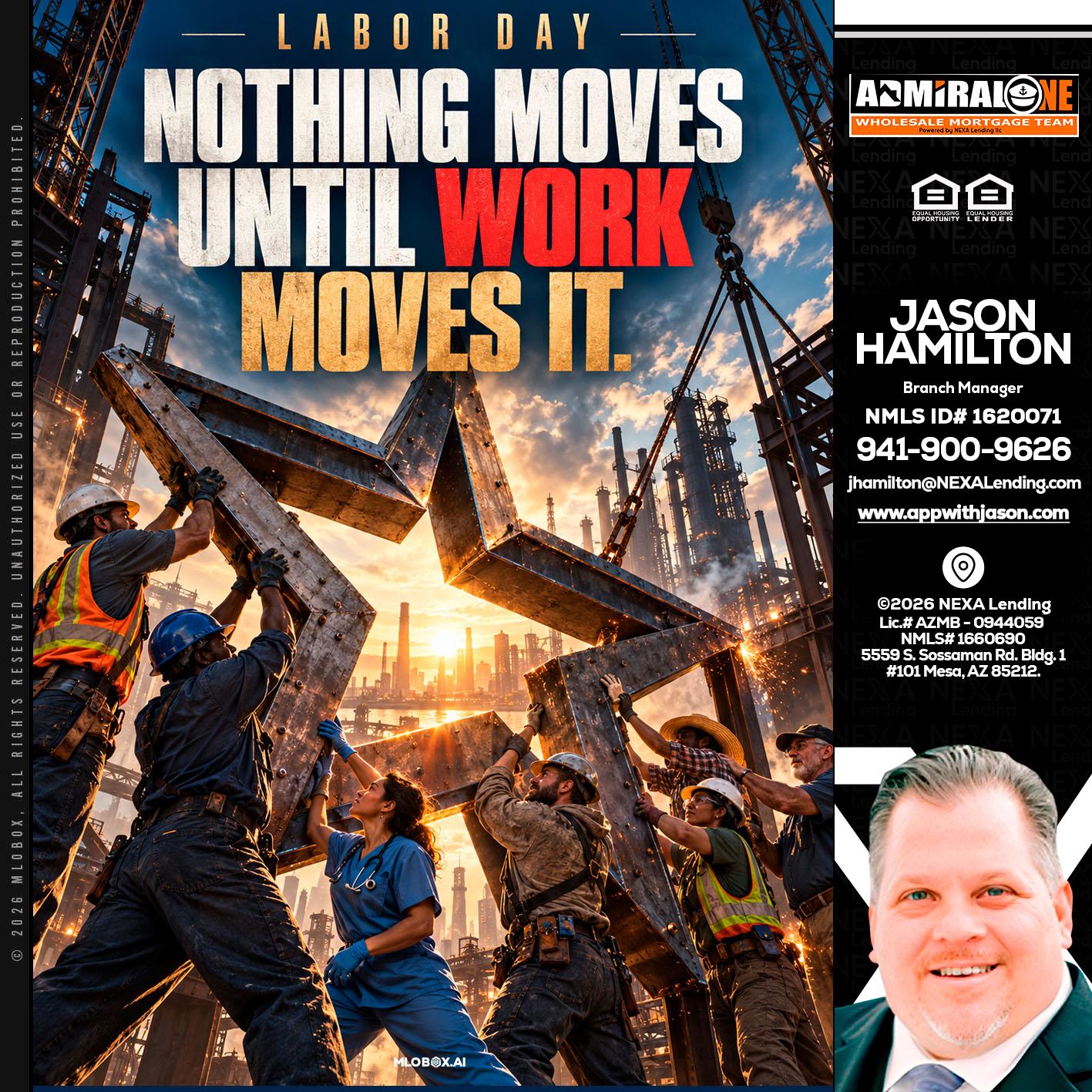 LABOR DAY - Jason Hamilton -Branch Manager