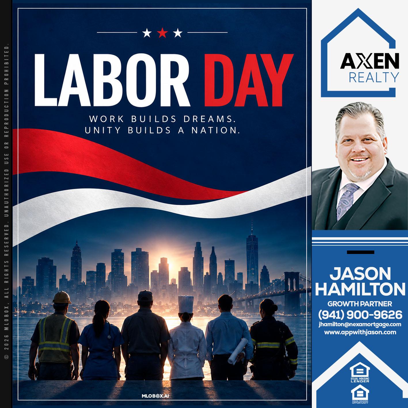 LABOR DAY - Jason Hamilton -Branch Manager