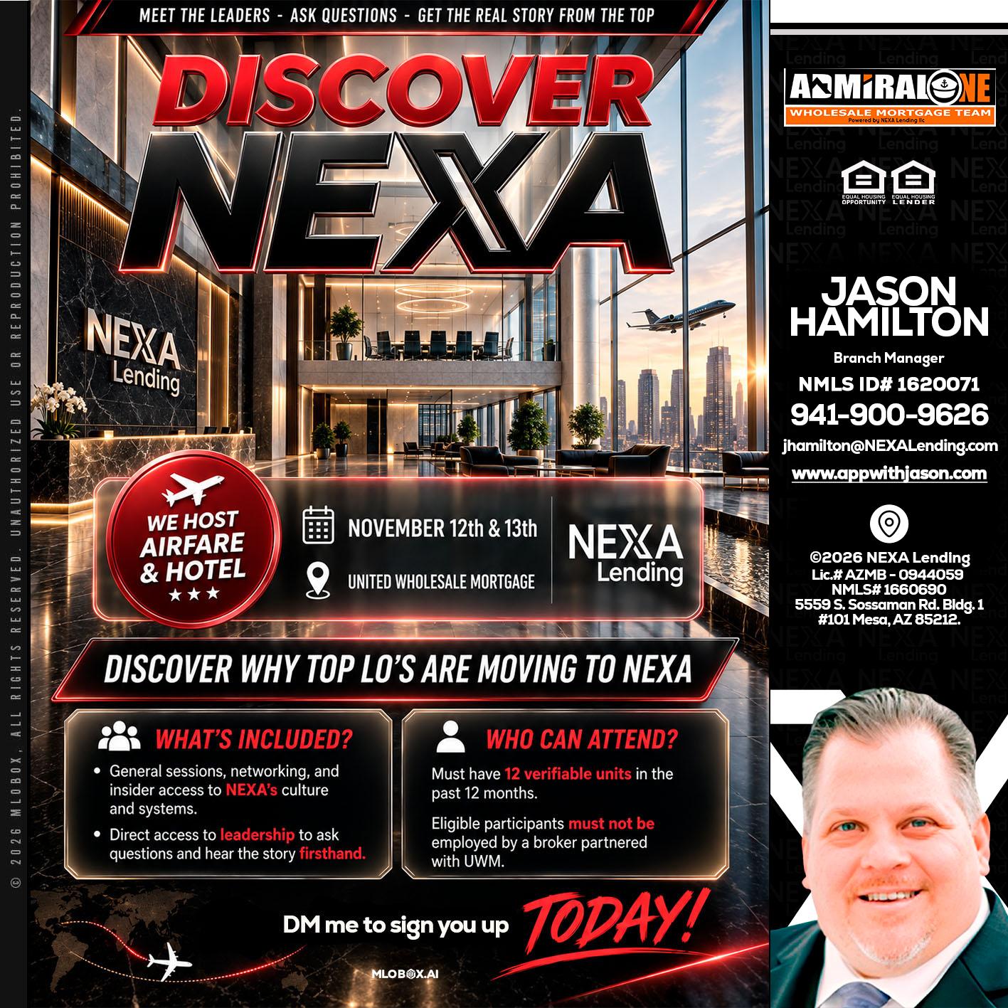DISCOVER NEXA - Jason Hamilton -Branch Manager