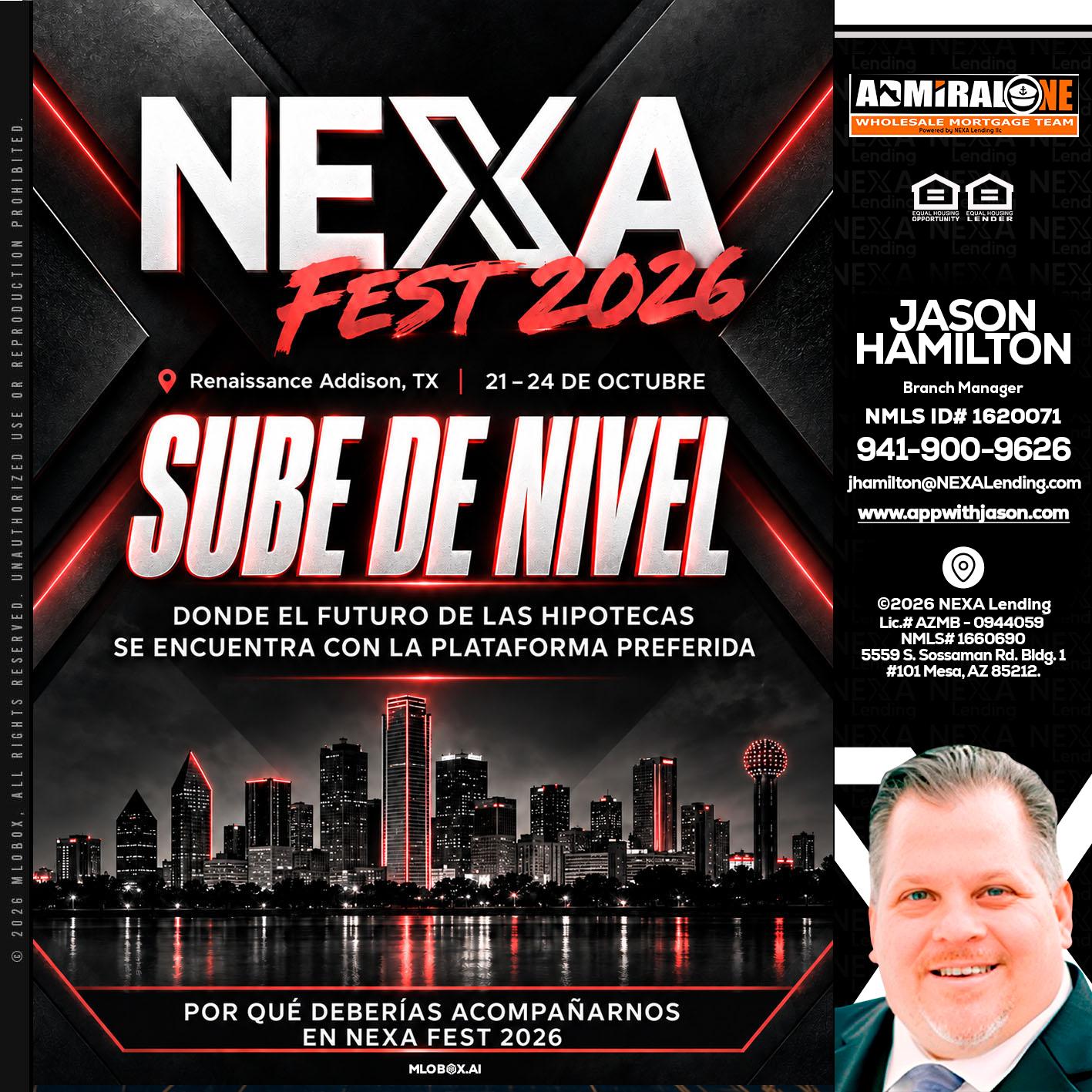NEXA fest 2026 - Jason Hamilton -Branch Manager