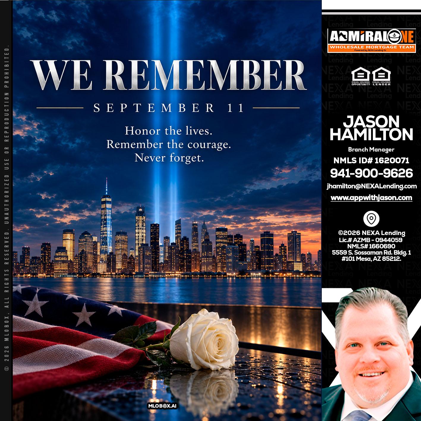 WE REMEMBER - Jason Hamilton -Branch Manager