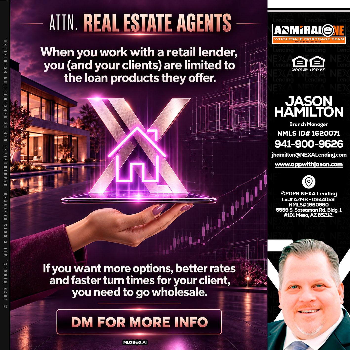 REAL ESTATE AGENTS - Jason Hamilton -Branch Manager
