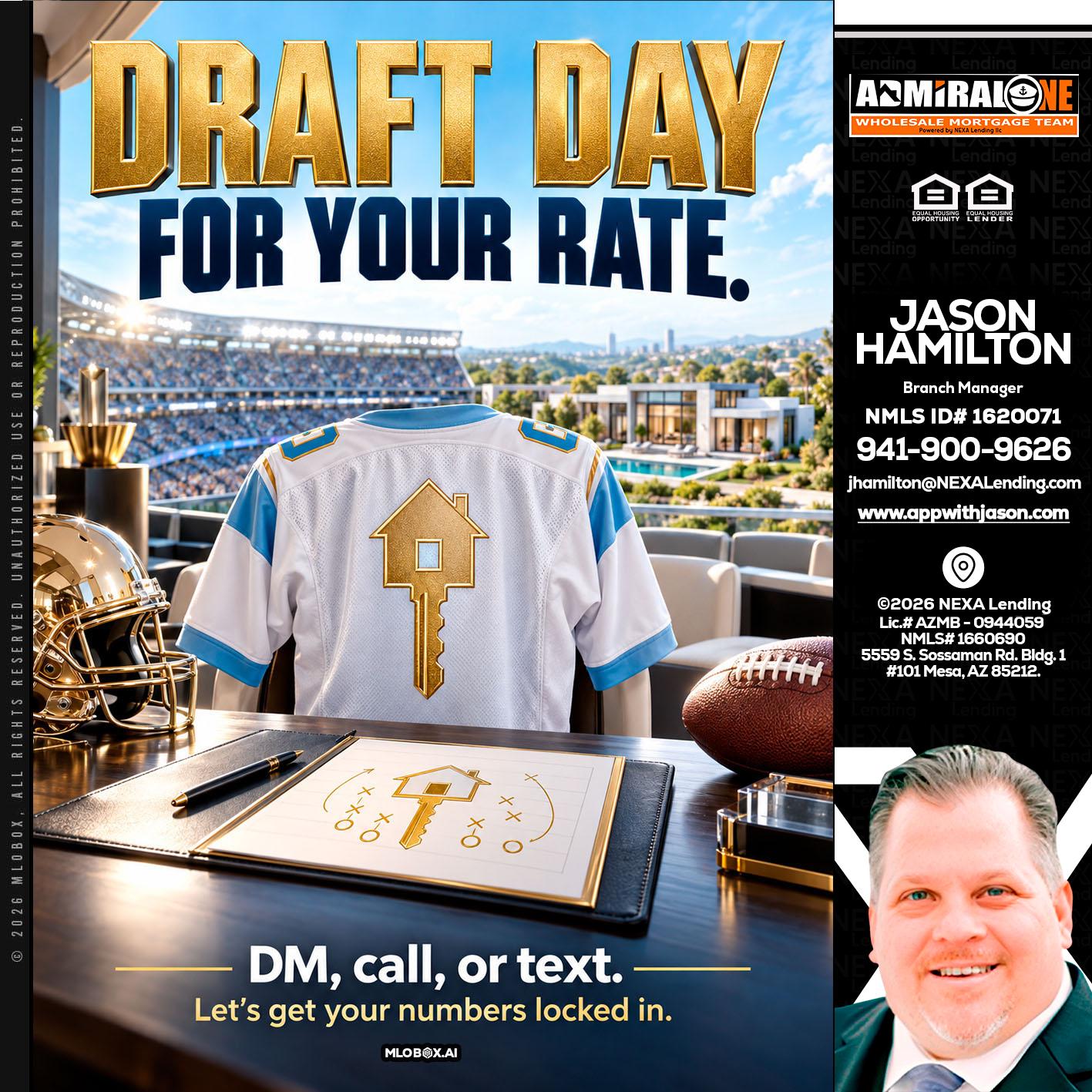 DRAFT DAY - Jason Hamilton -Branch Manager