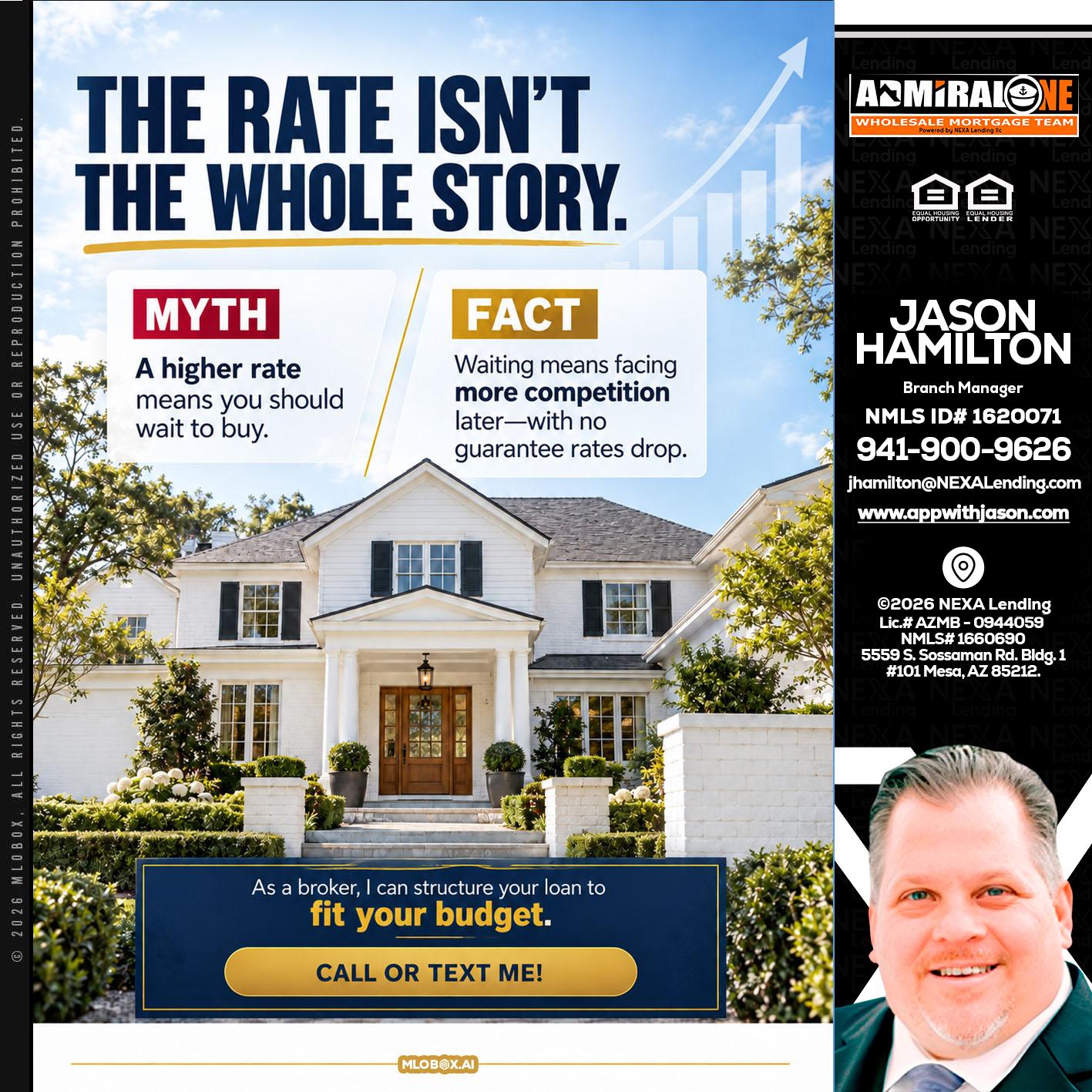 THE RATE ISNT - Jason Hamilton -Branch Manager