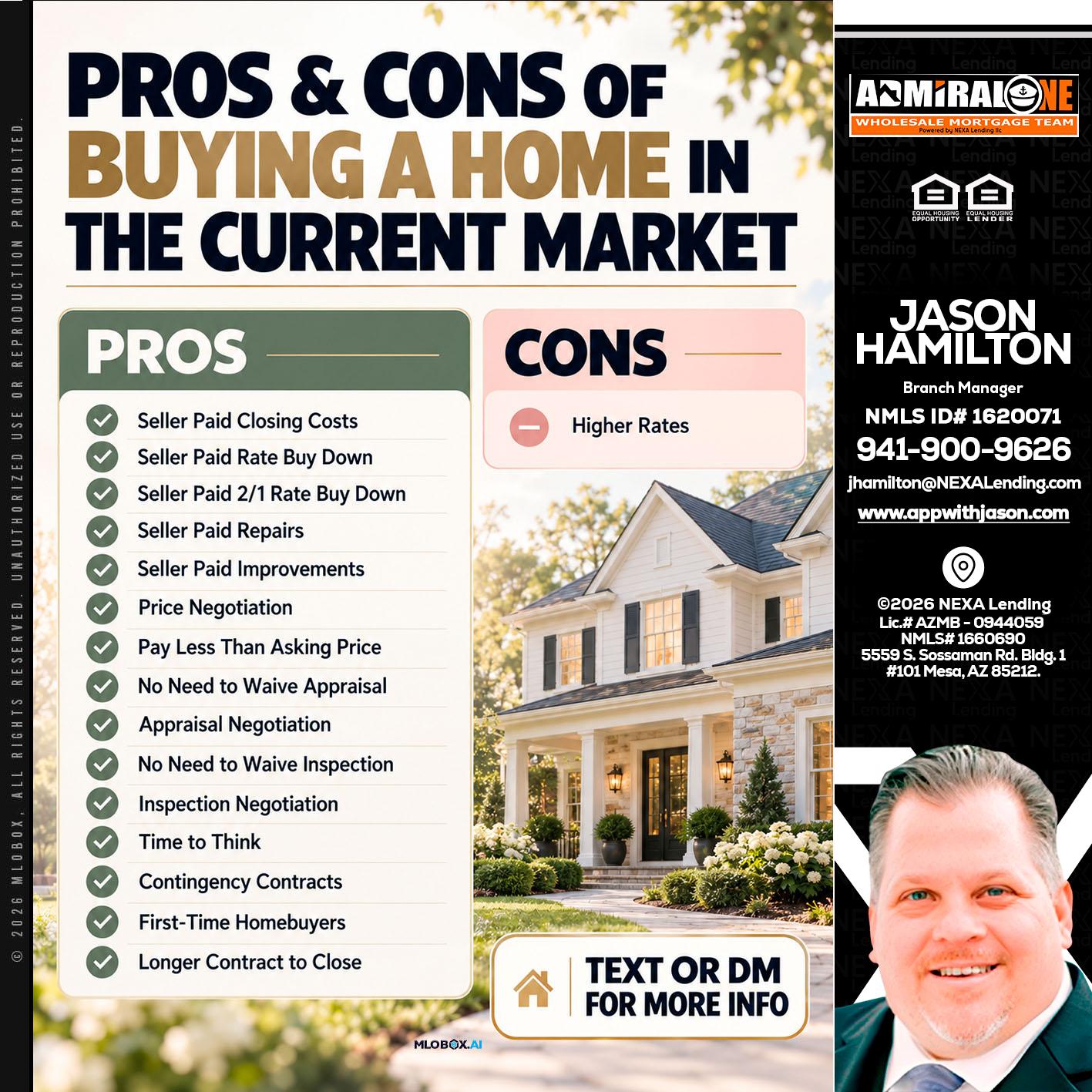 pros and cons - Jason Hamilton -Branch Manager