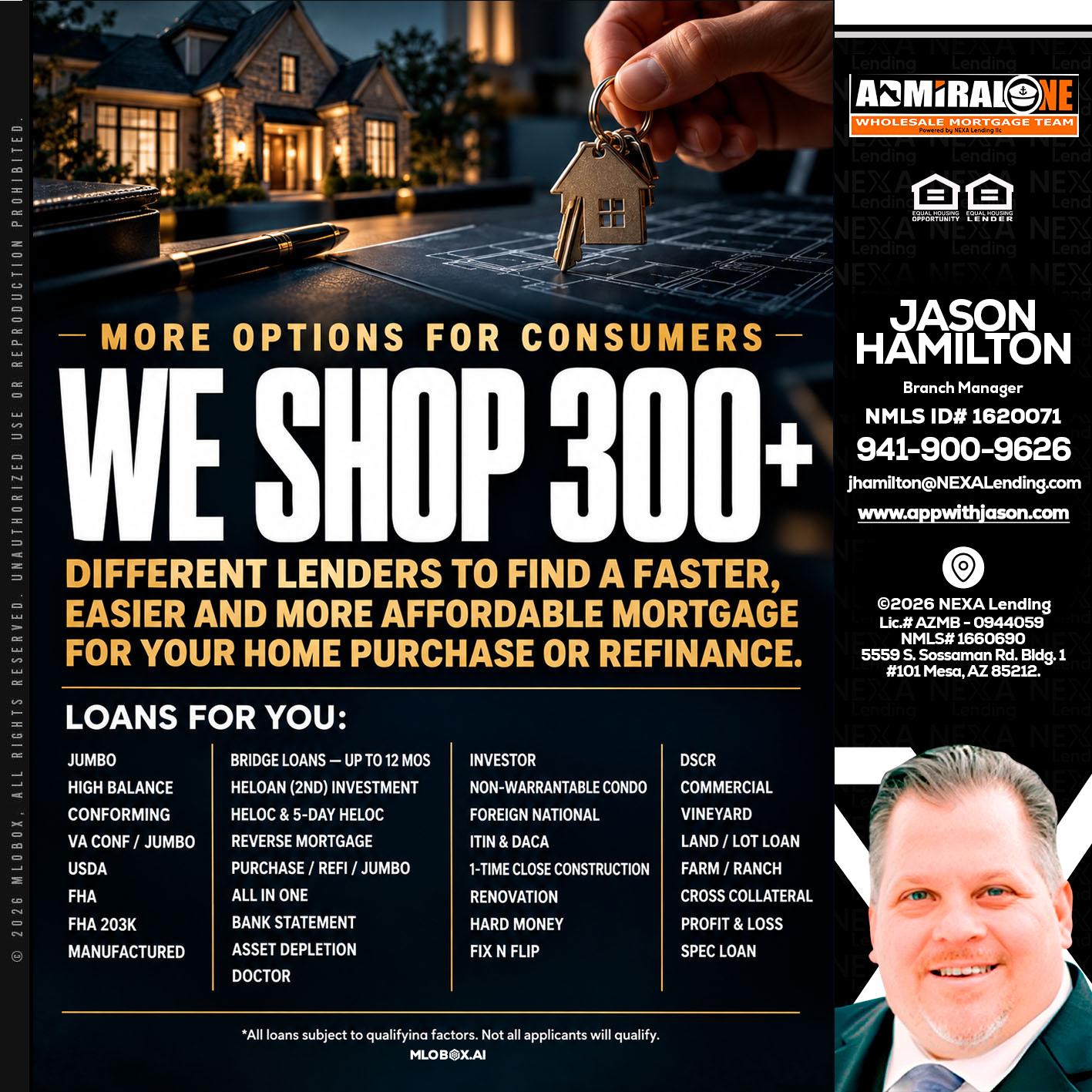 WE SHOP 300+ - Jason Hamilton -Branch Manager