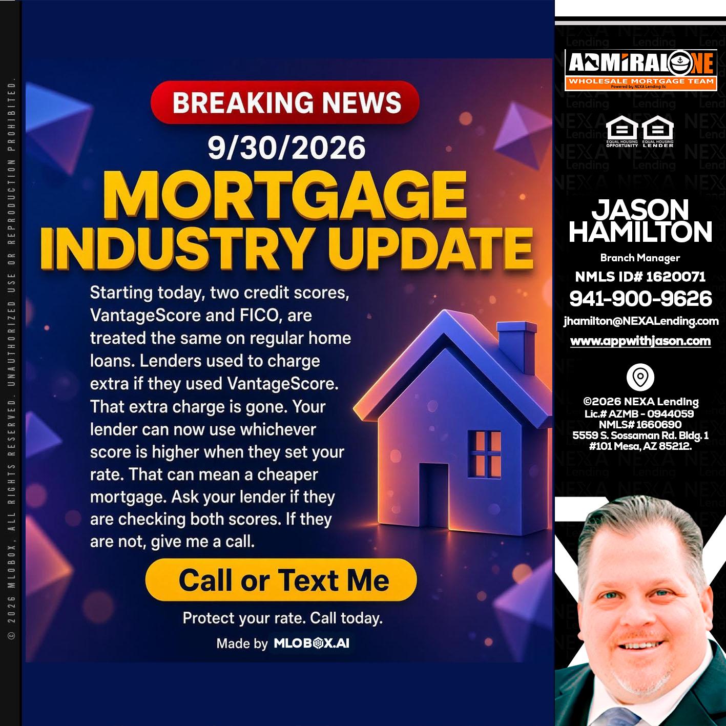 BREAKING NEWS - Jason Hamilton -Branch Manager