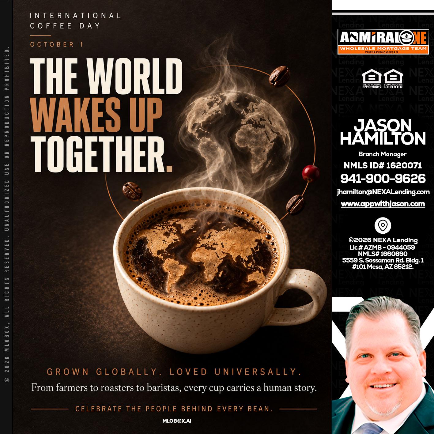 THE WORLD WAKES UP - Jason Hamilton -Branch Manager