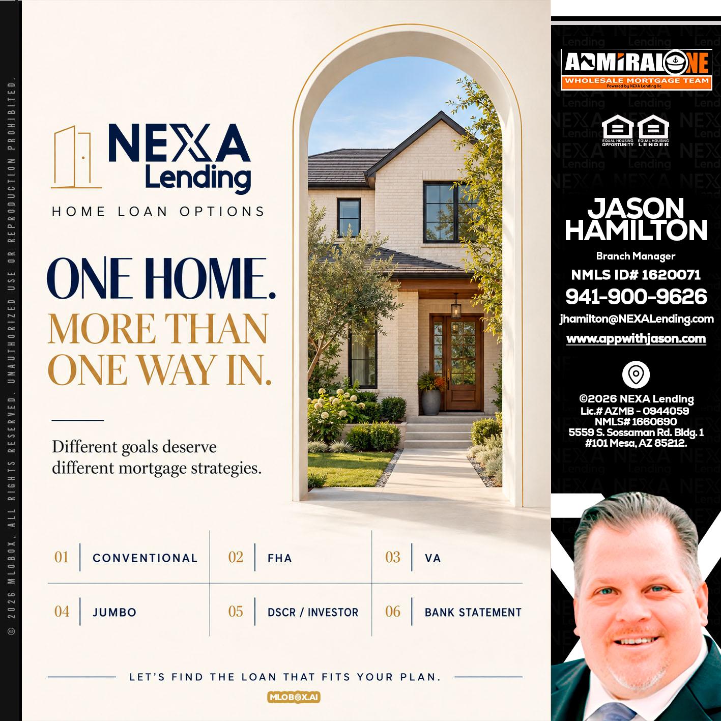 ONE HOME - Jason Hamilton -Branch Manager