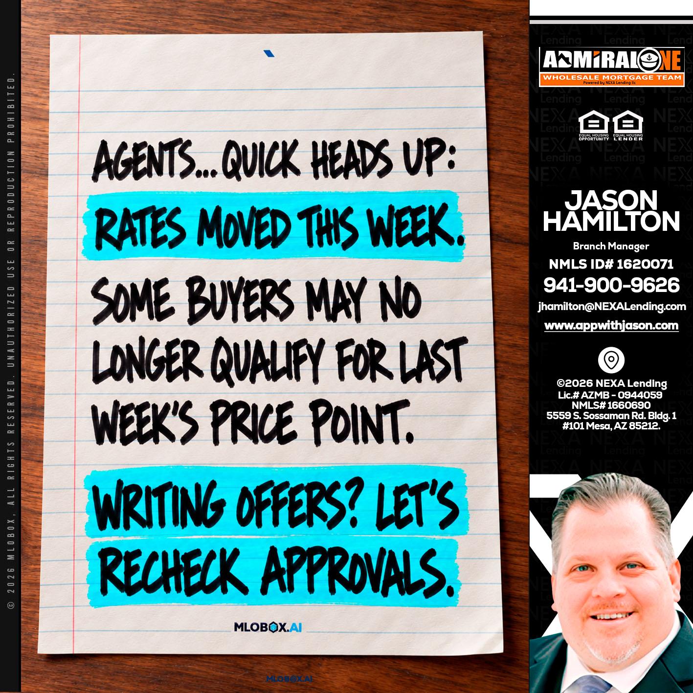 AGENTS - Jason Hamilton -Branch Manager