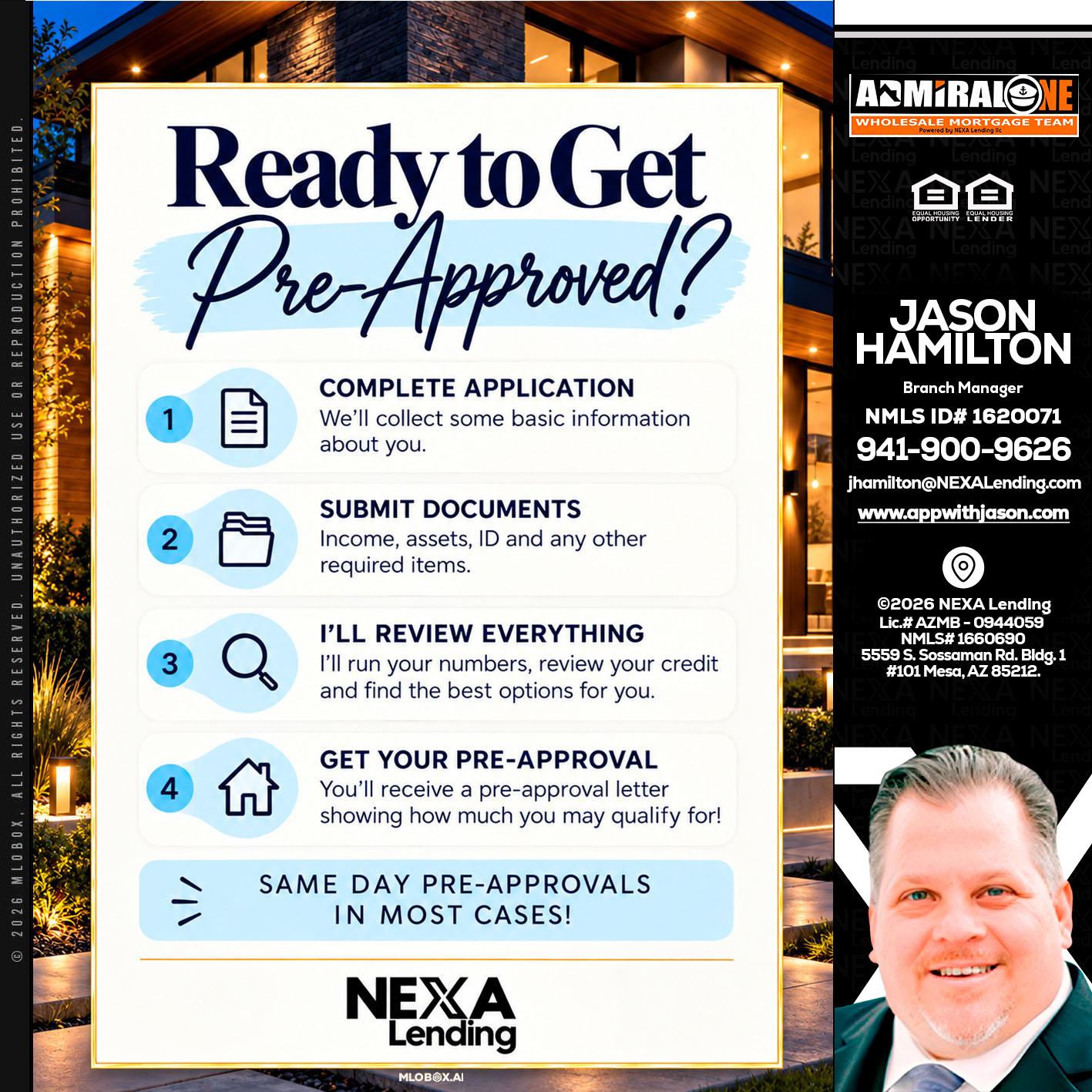 ready to get - Jason Hamilton -Branch Manager