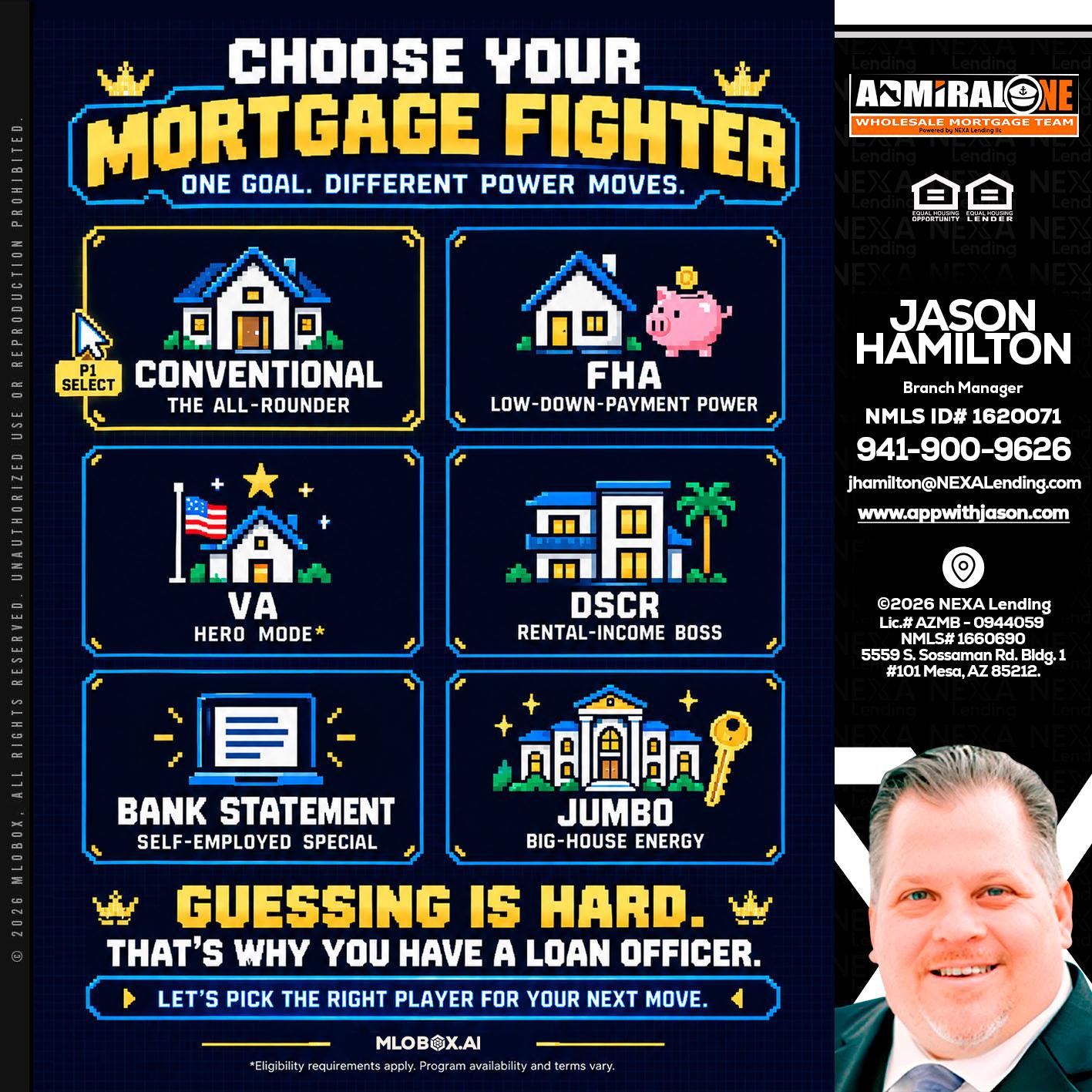 CHOOSE YOUR MORTGAGE - Jason Hamilton -Branch Manager