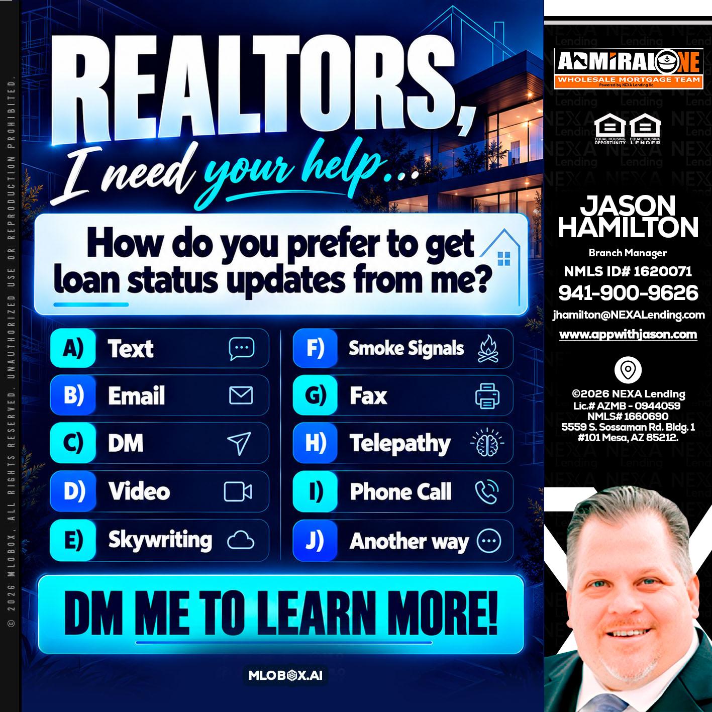 REALTORS - Jason Hamilton -Branch Manager